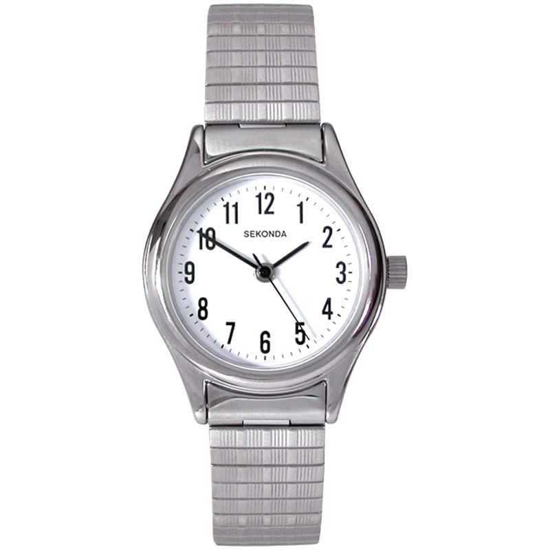 SEKONDA LADIES SILVER EXPANDER BRACELET WATCH Sneezums