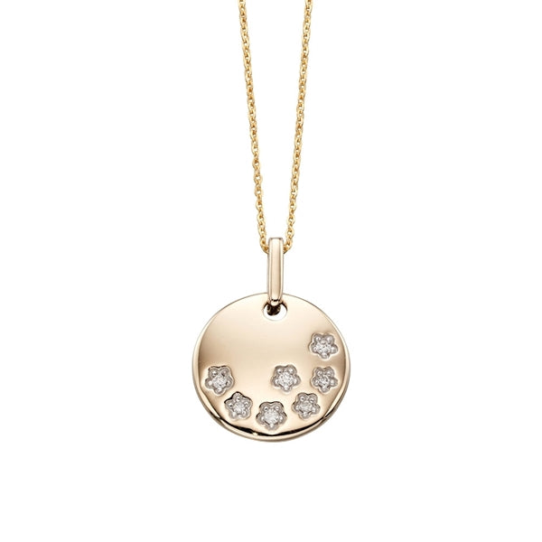Solid 9ct Gold Personalised Disc Necklace By Lavey London |  notonthehighstreet.com